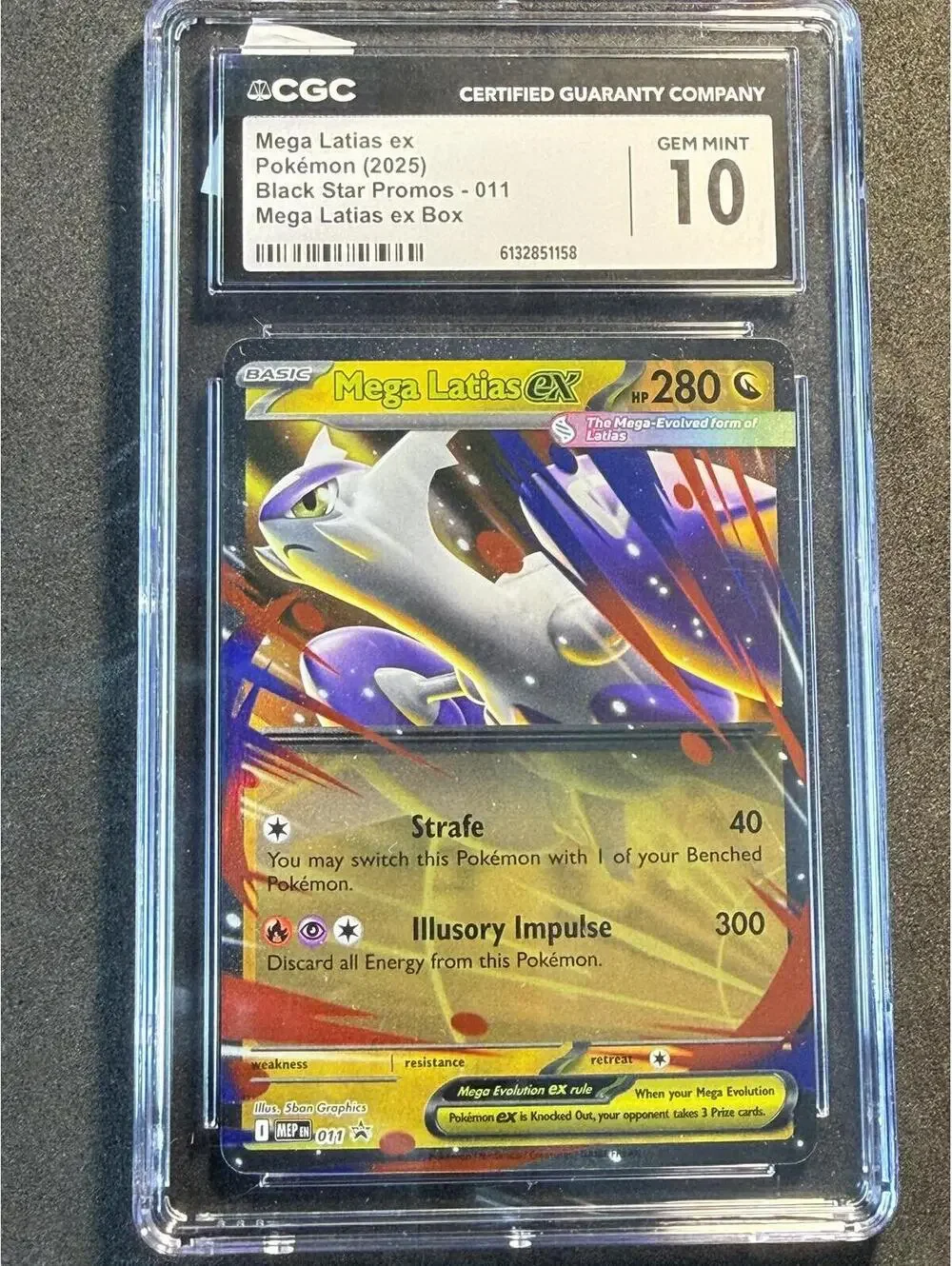 Mega Latias ex Black Star Promo Mega Evolution CGC 10 #11
